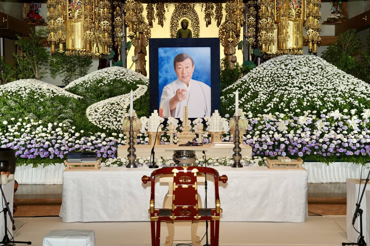 橋幸夫さん葬儀の様子