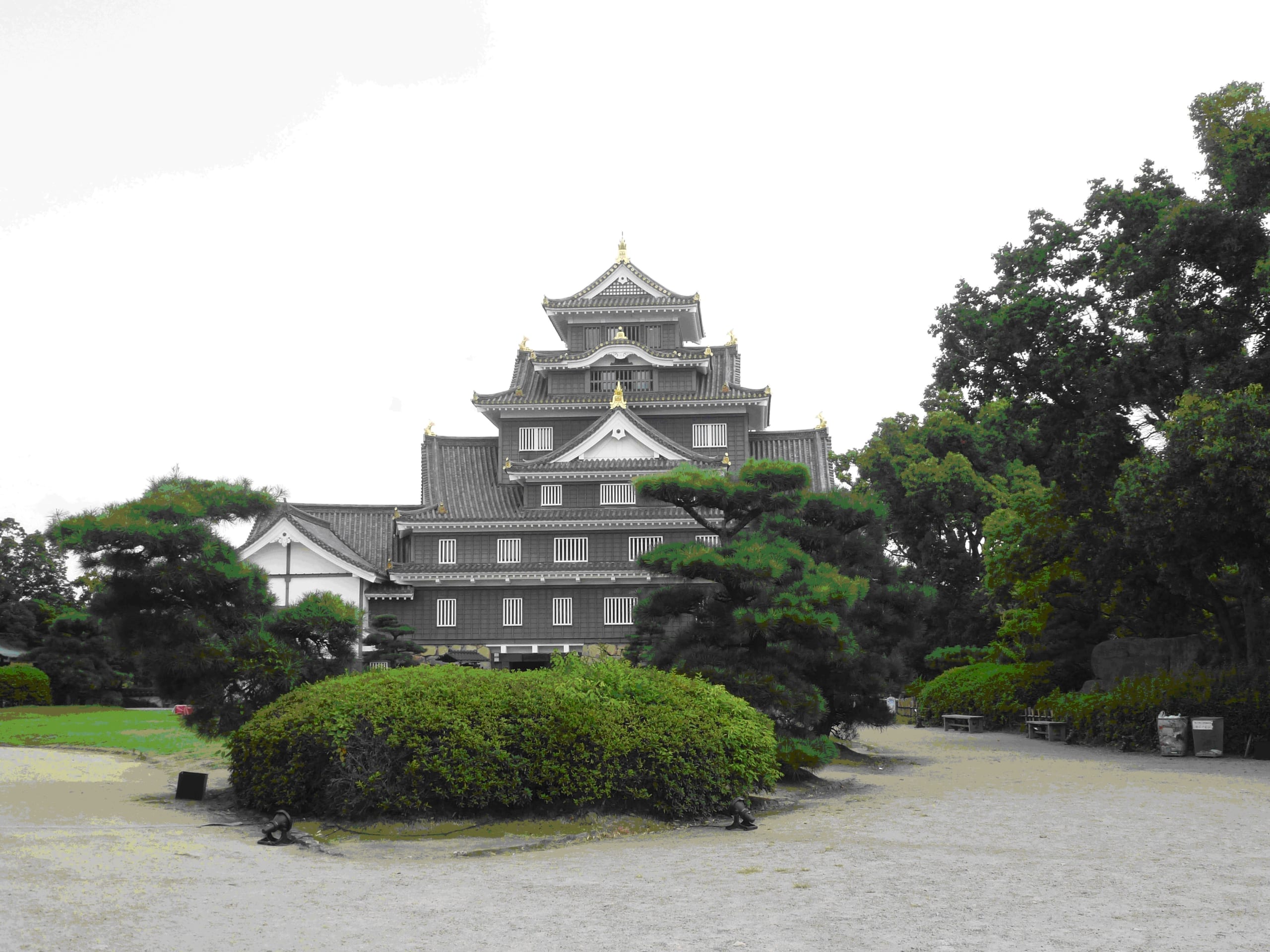 夏の岡山にて　～①岡山城～